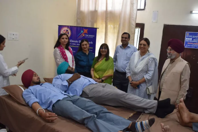 Rotary Club organised blood donation camp