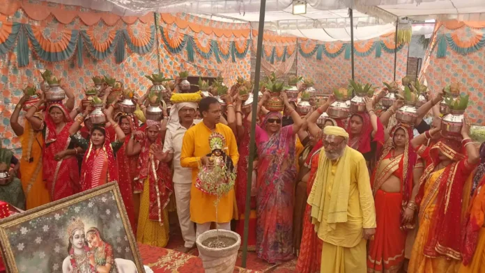 Bhiwani News : शांति नगर में श्रीमद्भागवत कथा का शुभारंभ