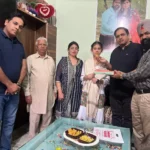 Smriti Verma, who came first in the district, was felicitated by the Lions Club