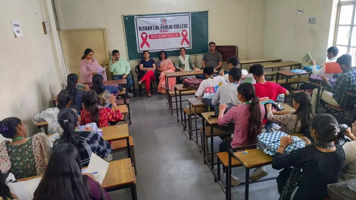 Students were made aware about HIV AIDS