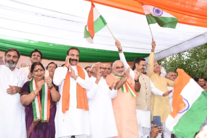 A wave of patriotism surged in the Tiranga Shaurya Samman Yatra, saluted the success of Operation Sindoor
