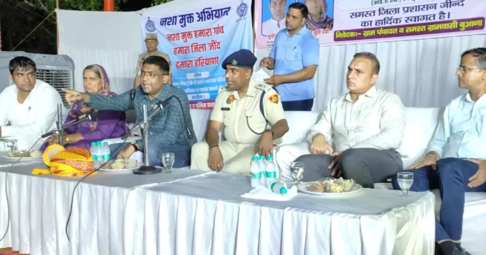 Jind News : बुआना में हुआ प्रशासन का रात्रि ठहराव कार्यक्रम