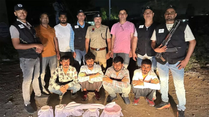 Hisar News: हिसार में एसटीएफ ने 4 इनामी बदमाशों को किया गिरफ्तार