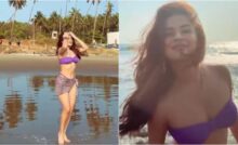 पर्पल बिकिनी में Avneet Kaur ने लगाई बीच पर आग, विराट कोहली से जुड़ा विवाद फिर आया चर्चा में