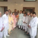 BJP State President honored BJP District President for organizational programs