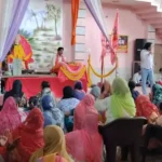 Sirsa News : संगीतमय श्री श्याम कथा में केक काटकर मनाया बाबा का जन्मदिन