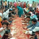 Bhandaar was organized at various places on the occasion of Lord Shani's birth anniversary