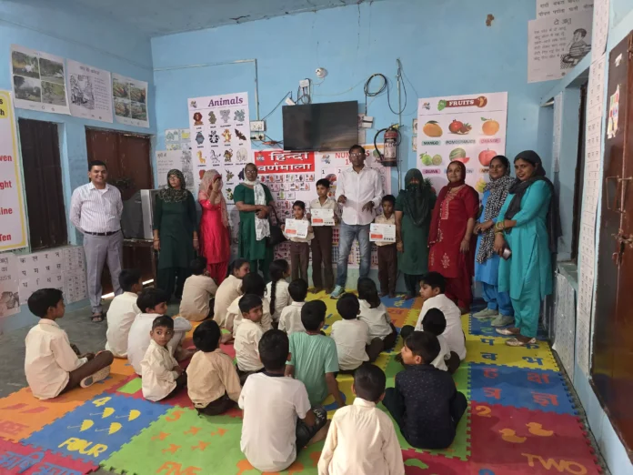 Children were made aware by celebrating Dengue Day in Chandwas, prevention from dengue is possible only with alertness