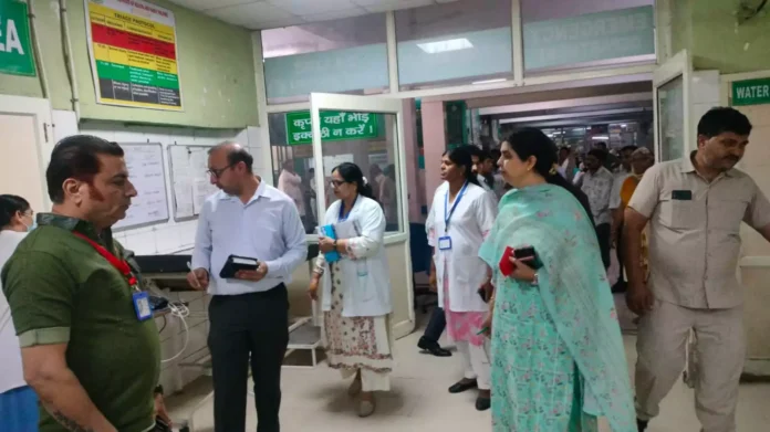 Jind News : जींद में सिविल सर्जन ने किया अस्पताल निरीक्षण