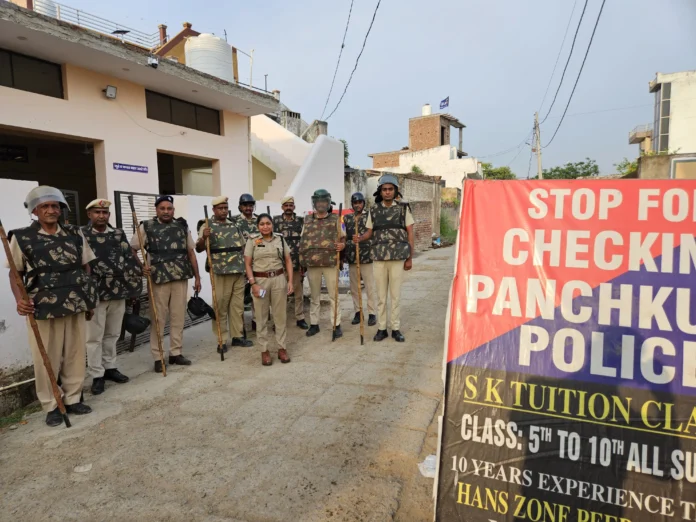 Every activity of the police is monitored with anti-riot equipment, 12 CCTVs and 5 body cameras