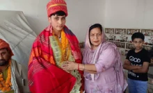 Golden girl boxer Nisha was given a warm welcome in her village Imlota