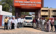 Harita of Model School Badhra got first position in the district in board examination