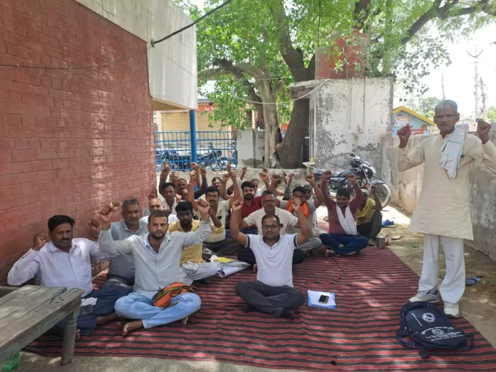 Haryana Government PWD Mechanical Workers Union called for showing unity in the nationwide movement