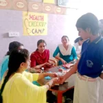 Jind News : माता चन्नन देवी आर्य कन्या गुरूकुल पिल्लूखेड़ा में लगा स्वास्थ्य जांच शिविर