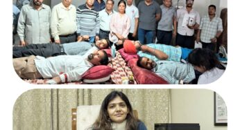 Chandigarh News: निफा चंडीगढ़ एवं शिव कावड़ महासंघ चैरिटेबल ट्रस्ट  के सहयोग से गवर्नमेंट म्यूजियम एंड आर्ट गैलरी में  मरीजों की सहायता के लिए रक्तदान जागरूकता शिविर लगाया गया