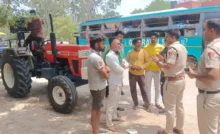 Jind News : जुलाना में पुलिस ने ट्रैक्टरों से उतरवाए साउंड सिस्टम