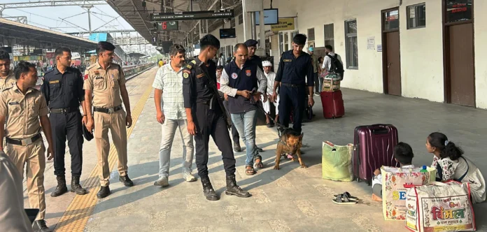 Police conducted security check campaign at crowded and public places