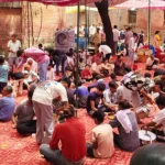 Religious rituals were conducted on the foundation day of the temple by Hanuman Mandir Committee City 1 and City-2 employees in DBHVN City-2 office premises