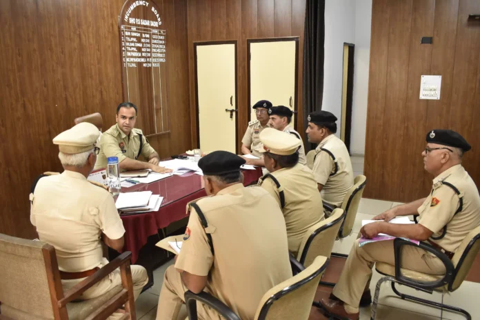 SP Charkhi Dadri inspected Sadar Dadri police station and gave necessary instructions to the station manager