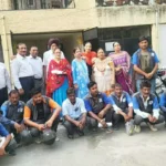Social worker Baldev Raj Khurana celebrated his birthday by having breakfast with sanitation workers