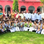 Students who achieved excellent results in class 10th and 12th were honored