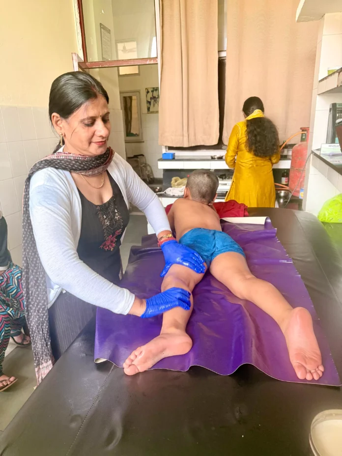 Sunanda Jangra, a brave therapist of Ayush University dedicated to service