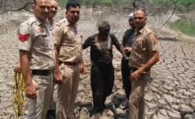 Faridabad News : दलदल में फंसा हुआ था बुजुर्ग, थाना सूरजकुंड की टीम ने किया रेस्क्यू,21 मई से था घर से लापता