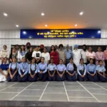 The students of class XII of Guru Harkrishan Public School hoisted their flag