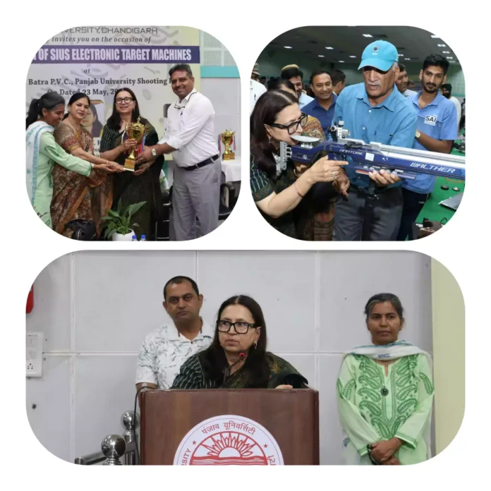 Vice Chancellor Renu Wig inaugurated 22 Electronic Shooting Target Systems at Captain Vikram Batra Shooting Range