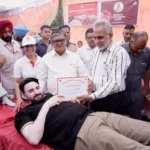 Voluntary blood donation camp organized by Indian Red Cross Society in collaboration with Blood Bank, GMCH-32
