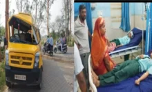 Palwal News : छात्रों से भरी निजी स्कूल की बस पलटी, आधा दर्जन बच्चे घायल, चालक मौके से हुआ फरार