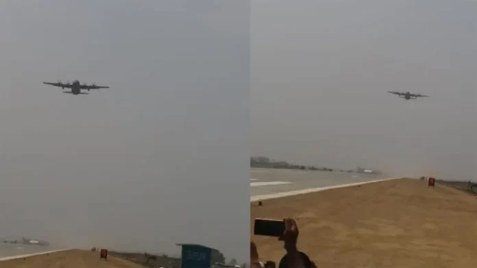 Airforce: वायुसेना ने गंगा एक्सप्रेसवे हवाई पट्टी पर किया राफेल, जगुआर और मिराज के फ्लाईपास्ट और लैंडिंग का प्रदर्शन Airforce