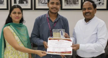 Panipat News : आर्य कॉलेज के छात्र नीतीश को राष्ट्रीय निबंध लेखन प्रतियोगिता में मिला प्रथम पुरस्कार