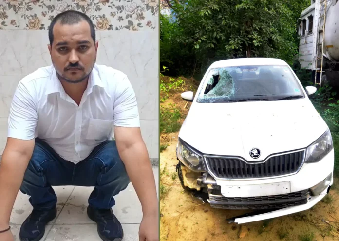 Gurugram News : युवक को गाड़ी से कुचलने का आरोपी सिविल इंजीनियर काबू