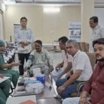 Faridabad News : कैंप में निगम के अधिकारी और कर्मचारियों ने कराई स्वास्थ्य की जांच