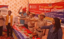 Faridabad News : डॉक्टर्स टीम ने पुलिस अधिकारियों संग नशा से दूर रहने की दी सलाह
