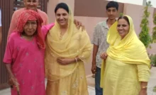 Former MLA Naina Chautala visited half a dozen villages and met the workers