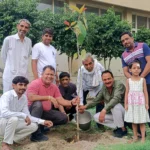 Greenman Professor Daljit along with Jan Seva Dal planted the national tree Banyan
