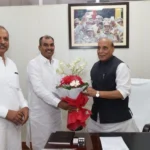 MLA Sunil Sangwan and Umed Patuwas met Defense Minister Rajnath Singh