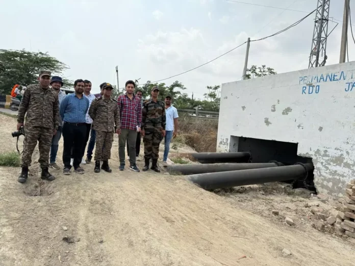 NDRF and Irrigation Department alert regarding flood management in Charkhi Dadri, conducted joint inspection of potential waterlogging areas