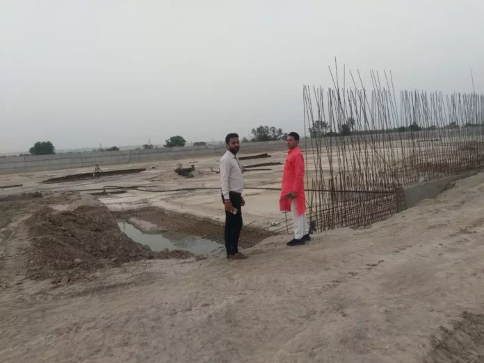NP chairman inspected the development works under construction