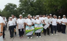 National Institute of Ayurveda, Panchkula successfully organized a walkathon to commemorate International Yoga Day