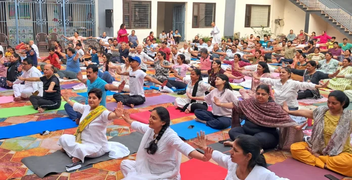 On the occasion of International Yoga Day, Art of Living Panipat Chapter organized a grand yoga program Kusum Dhiman