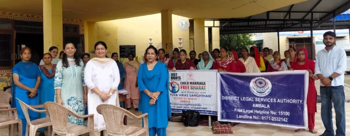 Organizing awareness programs against child marriage and human trafficking