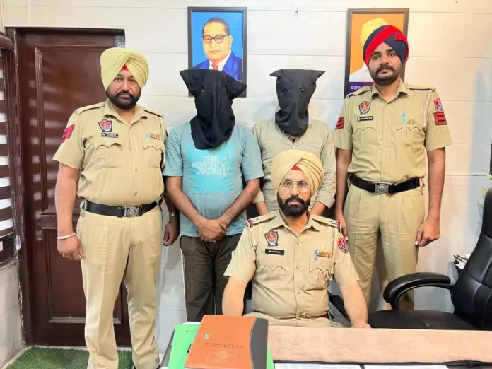 Police arrested two drug addicts with 23.4 grams of heroin, both accused on one-day police remand