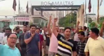 Gurugram News : मूलभूत सुविधाओं के लिए सडक़ पर उतरे आरओएफ अमलतास सोसायटी के वासी