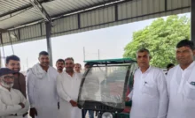 Sanitation guards got e-rickshaws, expressed gratitude to the MLA