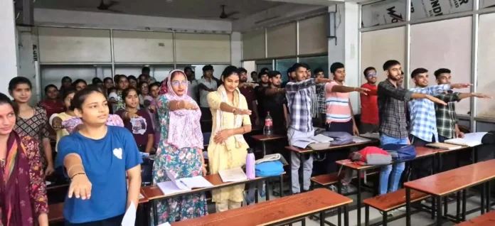 Students were made to take an oath not to consume drugs