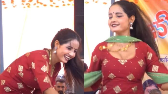Sunita Baby Dance: सुनीता बेबी ने मंच पर मचाया धमाल, सपना चौधरी को दे रही जबरदस्त टक्कर