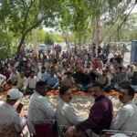 The Water Supply Workers Union staged a protest in front of the Municipal Corporation office.